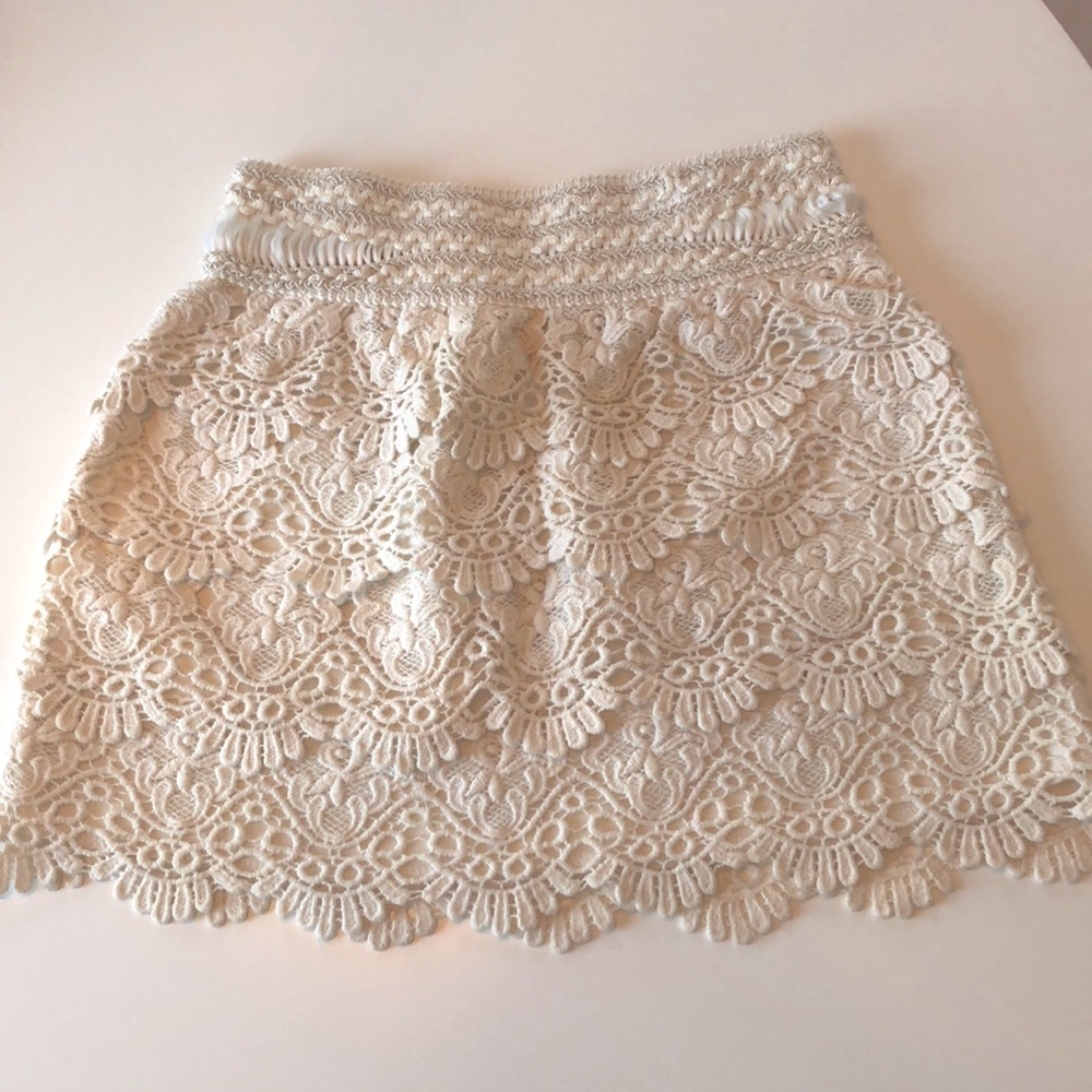 White Summer mini Skirt